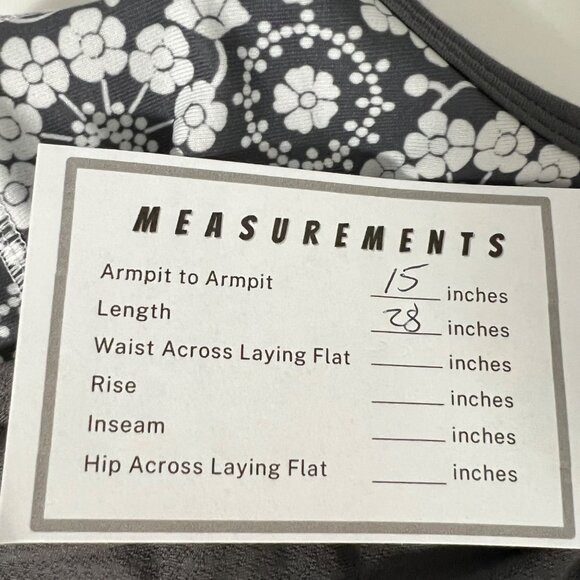 Lululemon Womens No Limits Tank Top Gray Soot Light Twiggy Printed Nimbus size 8 - Picture 16 of 16